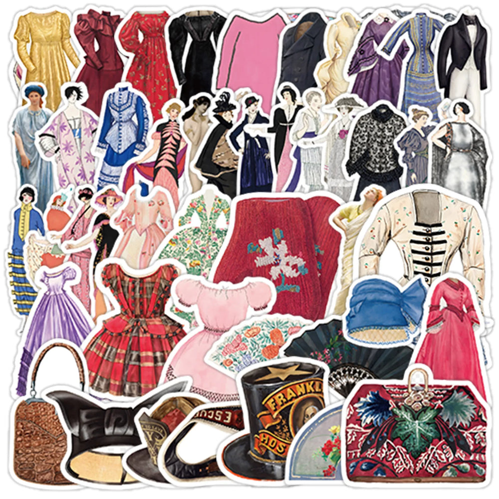 50pcs Cartoon Fashion Graffiti Stickers for Helmet Wall DIY Decoration (Online Order Only)