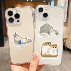 10/30/50PCS Kawaii Angry Cat Sticky PVC Sticker Aesthetic DIY Decoration Scrapbooking Korean Hand Accounting Supplies for Kids (ONLINE ORDER ONLY)