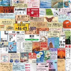 Tokyo Stamp Stickers Collection: 10/30/60PCS Graffiti Decals for Laptop, Phone, Notebook, Suitcase (Online Order Only)