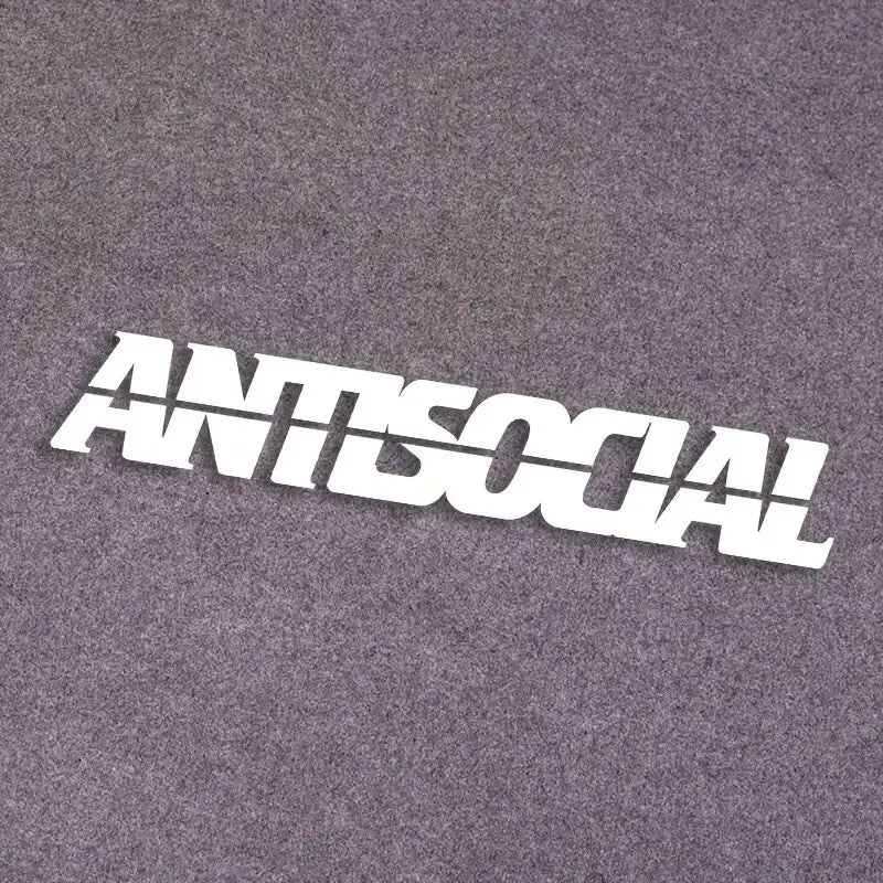 "ANTISOCIAL"Stickers,cool & funny stickers,Decoration for car truck Motorcycles  laptop (ONLINE ORDER ONLY)