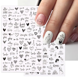 Heart Love 3D Nail Art Stickers Valentine Manicure (ONLINE ORDER ONLY)