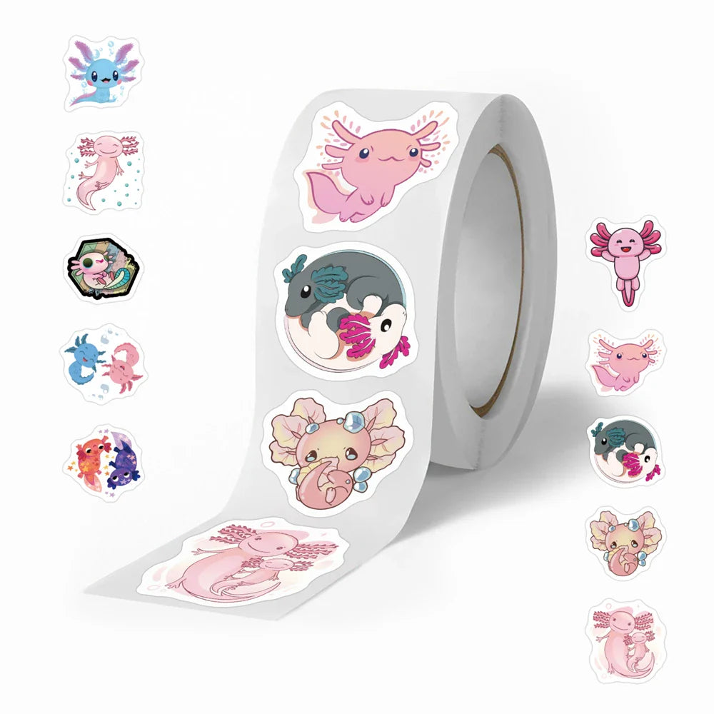 500pcs/roll Kids Stationery Stickers Birthday Party Back ground Fruits Balloon Happy Banner Refrigerator Vegetable Stickers Toys (Online Order Only)