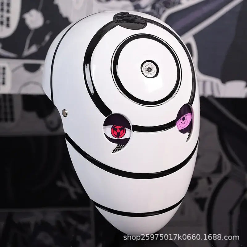Obito Cosplay Mask: High Gloss Akatsuki Anime Prop