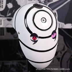 Obito Cosplay Mask: High Gloss Akatsuki Anime Prop