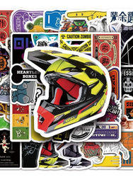 50Pcs Cute Cartoon Waterproof Vinyl Stickers for Skateboard Snowboard Decals (Online Order Only)