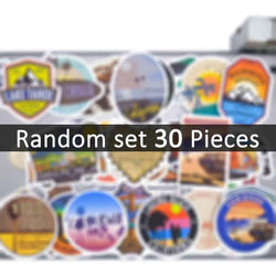 20/30/50Pieces USA California Poster Sunshine Beach Surfing Travel Stickers for Luggage Motorcycle Car Bike Laptop Phone Sticker (ONLINE ORDER ONLY)