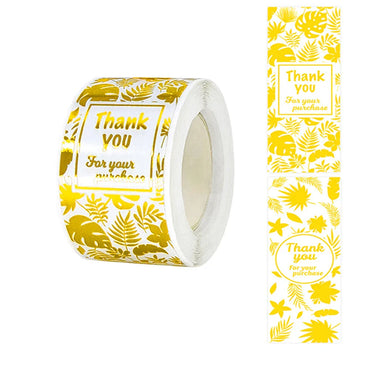 120pcs Rectangle Gold Foil Stickers Thank You For Small Business Gift Seal Labels Shipping Stickers For Decoration Envelope (ONLINE ORDER ONLY)