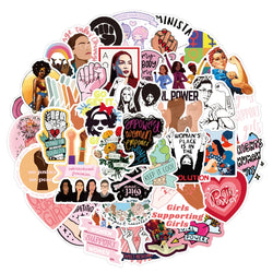 Feminism Stickers Pack: Equal Rights Decals for Laptop, Guitar, Car, Bike, Scrapbook (Online Order Only)
