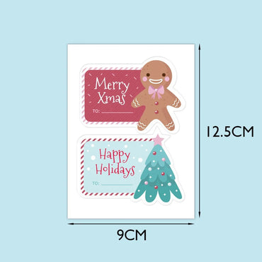 10-40Pcs Merry Christmas Stickers and Labels (ONLINE ORDER ONLY)