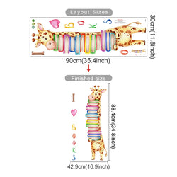 Cartoon Giraffe Rabbit Wall Stickers Kids Room Decor (Online Order Only)