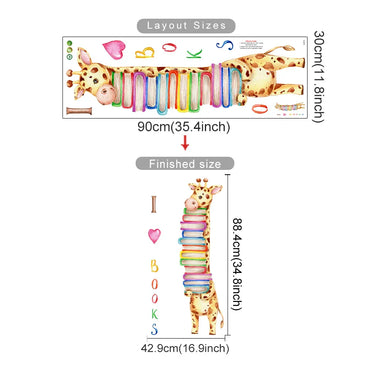 Cartoon Giraffe Rabbit Wall Stickers Kids Room Decor (Online Order Only)