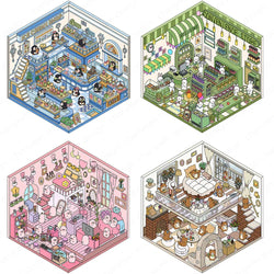 Kawaii 3D Cartoon Landscaping Stickers Christmas Gift for Children (ONLINE ORDER ONLY)