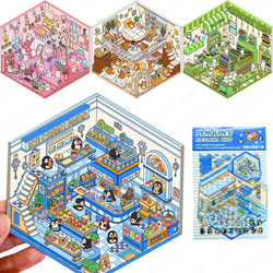Kawaii 3D Cartoon Landscaping Stickers Christmas Gift for Children (ONLINE ORDER ONLY)