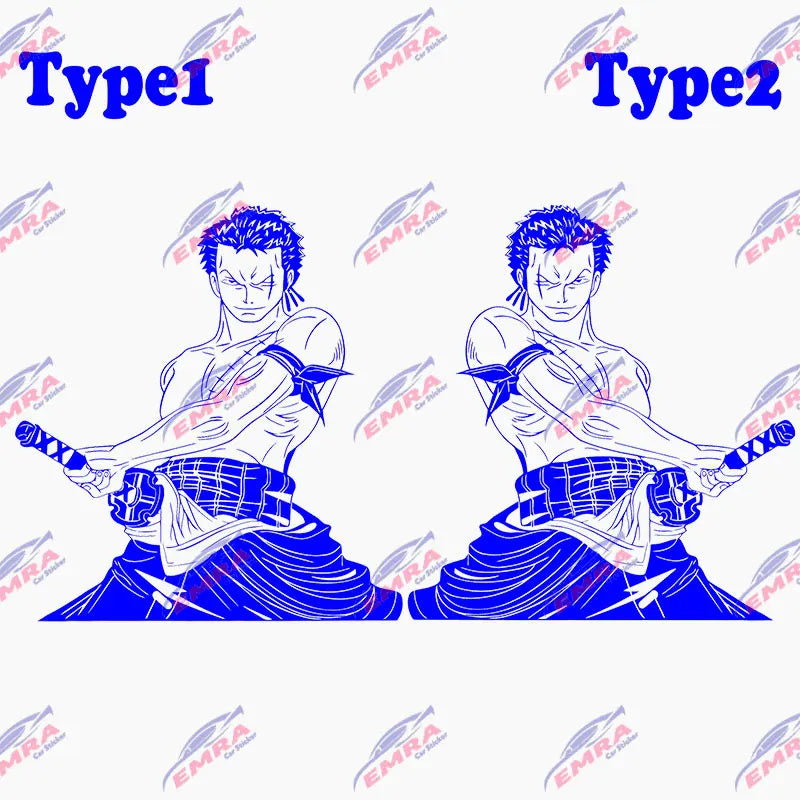 Japanese Anime Car Sticker Cartoon Character External Accessories Big Picture Sports Style Die Cutting Vinyl Decals (ONLINE ORDER ONLY)