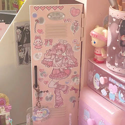 Sweet Cute Skateboard Girl Stickers Diary Scrapbooking DIY Album Decoration Sticker Aesthetic Personalized Kawaii Stationery (Online Order Only)
