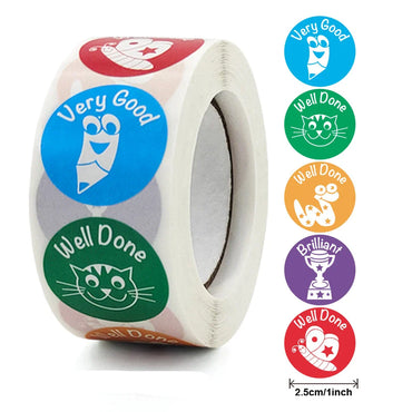 100-500pcs Stickers for Kids Cute Animal Children Reward Stickers Teacher Supplie for Classroom Potty Training Motivational (Online Order Only)