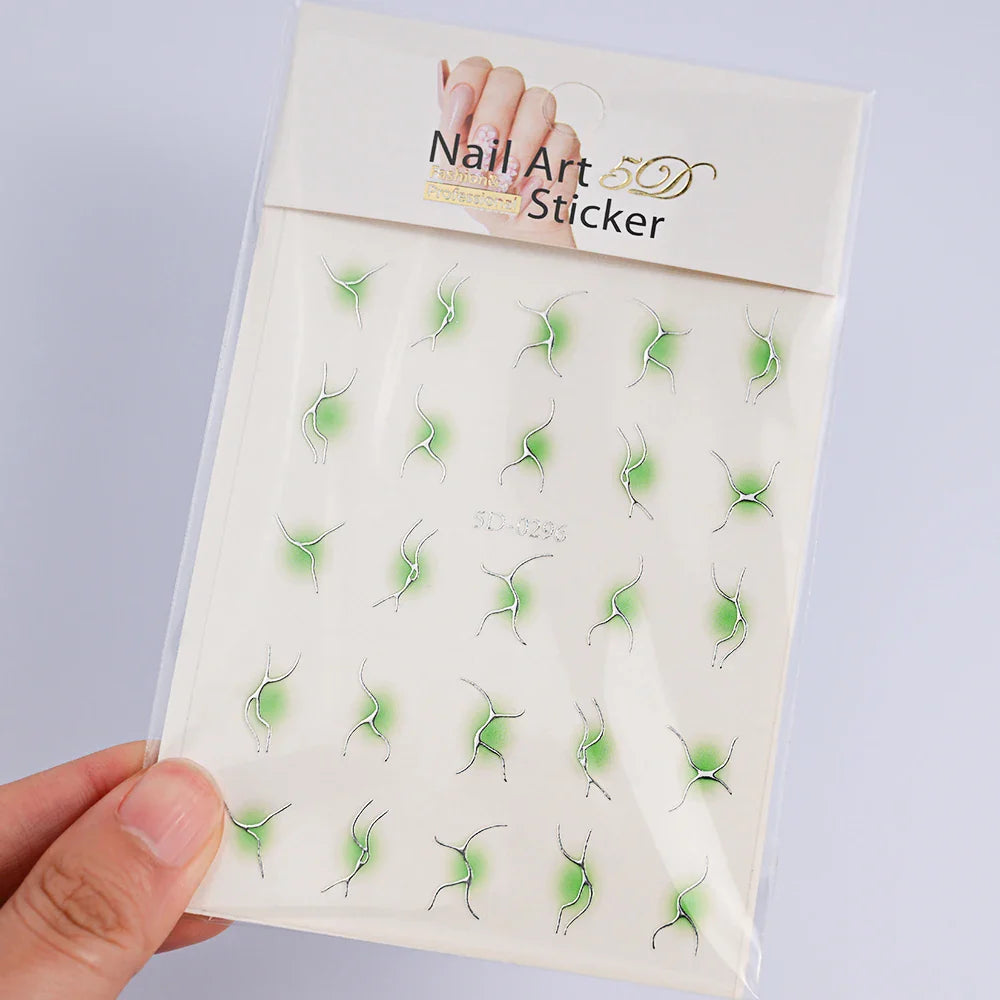 3D Blush Gradient Nail Art Stickers 12-Colors Aha Self-adhesive Rainbow Jelly Slider Japanese Style Translucent Gel Polish Wraps (ONLINE ORDER ONLY)