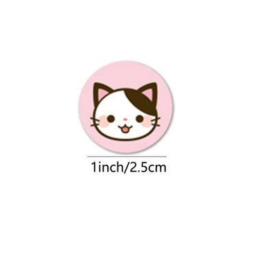 100-500pcs Cartoon Cat Stickers For School Reward Stickers Classroom Decoration Encouragement Sticker For Student Teacher (ONLINE ORDER ONLY)