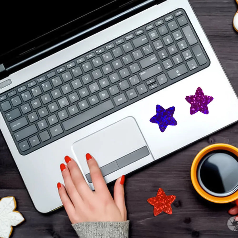 100-500pcs Color Star Sticker Birthday Wedding Gift Party Decor Seal Sticker Envelope Invitation Sticker Baking Label (ONLINE ORDER ONLY)