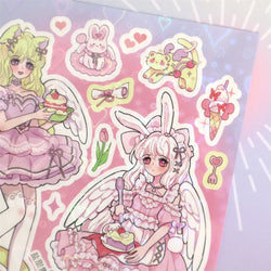 Cute Butterfly Fairy Series Sticker Girl Scrapbooking Hand Account Stickers Korean ins Idol Card DIY Deco Material Stationery (ONLINE ORDER ONLY)