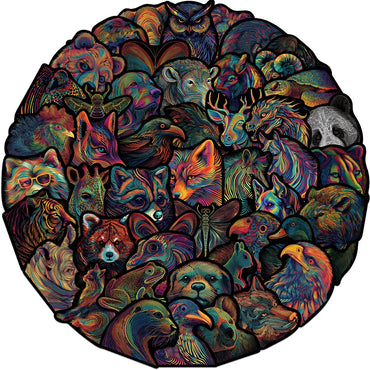 10/30/50PCS Psychedelic Line Animals Cartoon Stickers Novel Decals DIY Skateboard Guitar Laptop Motorcycle Classic Toy Sticker (ONLINE ORDER ONLY)