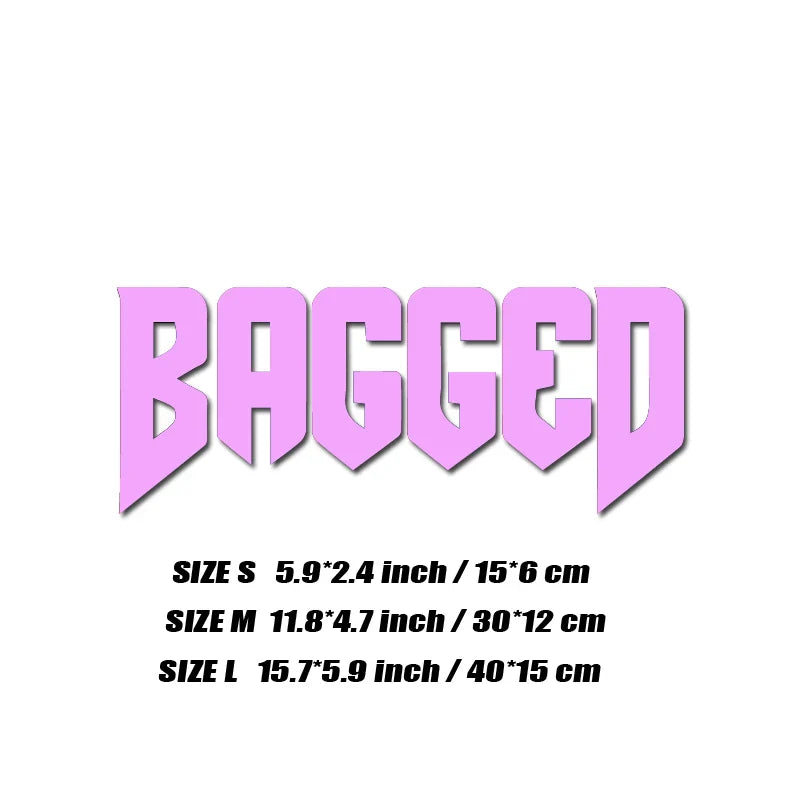"BAGGED"decal,fashion stickers with high quality sticker for cars trucks motorcycles &laptops!For a Unique look! (ONLINE ORDER ONLY)