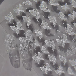 5D Glitter Butterfly Nail Stickers Aurora Charms DIY Manicure Decals (ONLINE ORDER ONLY)