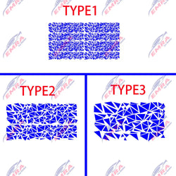 Angular Shape Sticker For Car Motorcycle Sticker Decoration Side Camouflage Kit Wrap Camo Tuning Styling Waterproof Vinyl Decals (ONLINE ORDER ONLY)