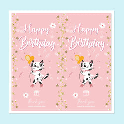 50pcs Happy Birthday Stickers Packaging Sealing Label DIY Gift Decoration Self-adhestive Handmade Stationery Sticker (ONLINE ORDER ONLY)
