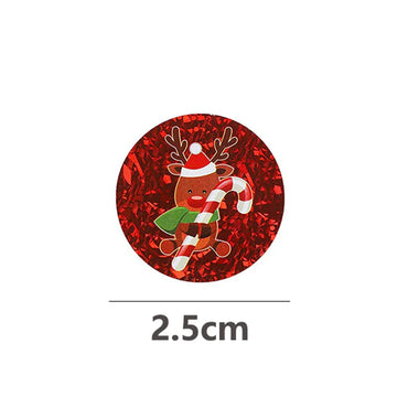 100-500pcs Christmas Gift Box Stickers Package Santa Baking Seal Sticker Handmade Letter Envelope Sealing Labels Decoration (ONLINE ORDER ONLY)