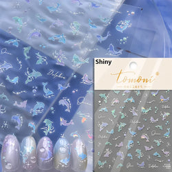 Summer Beach Dreamy Water Bubble Mermaid Shell Conch Starfish Jellyfish Soft Relief Decoration Nail Art Stickers Manicure Decals (ONLINE ORDER ONLY)