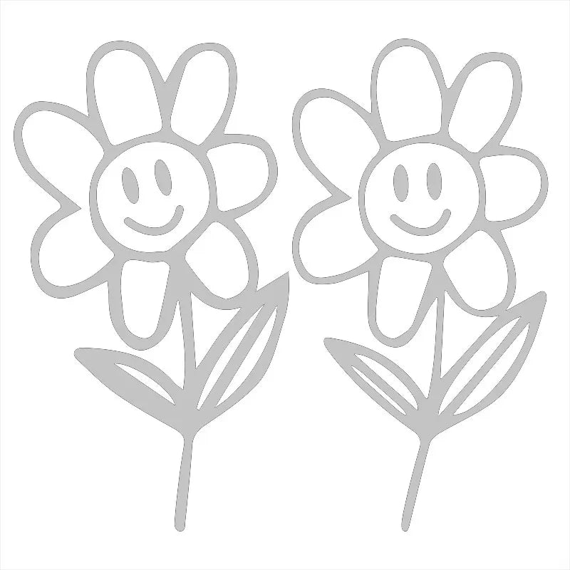 Flower Buds Car Sticker Plant Interior Decoration Rear View Mirror Fashion Stickers Creative Sport PVC Vinyl Decals (ONLINE ORDER ONLY)