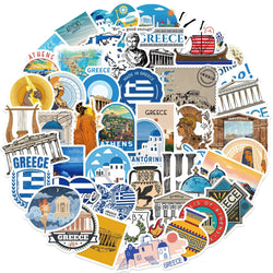 Greek Graffiti Cartoon Stickers for Suitcase, Skateboard, Laptop, Luggage, Phone (ONLINE ORDER ONLY)