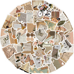 Vintage Style Sticker Pack: Laptop, Luggage, Skateboard, Car, Phone Decals (Online Order Only)