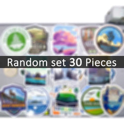 20/30/50Pieces Wilderness Trip Hiking Camping Travel Natural Park Stickers for Motorcycle Car Bike Luggage Phone Laptop Sticker (ONLINE ORDER ONLY)