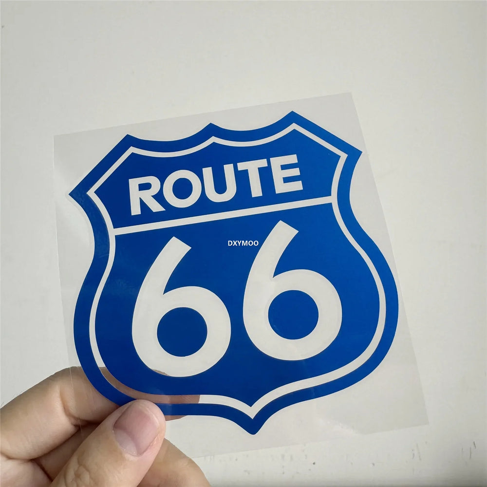 Car Stickers for Amecia US High Way Route 66 Decal Motor Body Helmet Applique Auto Window Body Decals Vinyl (ONLINE ORDER ONLY)