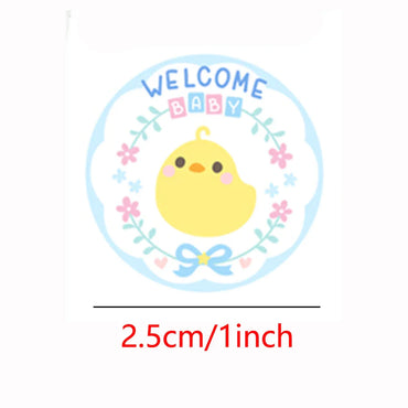 100-500pcs Cute Animal Encourage Sticker Kawaii Children Reward Stickers Creative School Supplies 2.5cm Circle Kids Toy Stickers (ONLINE ORDER ONLY)