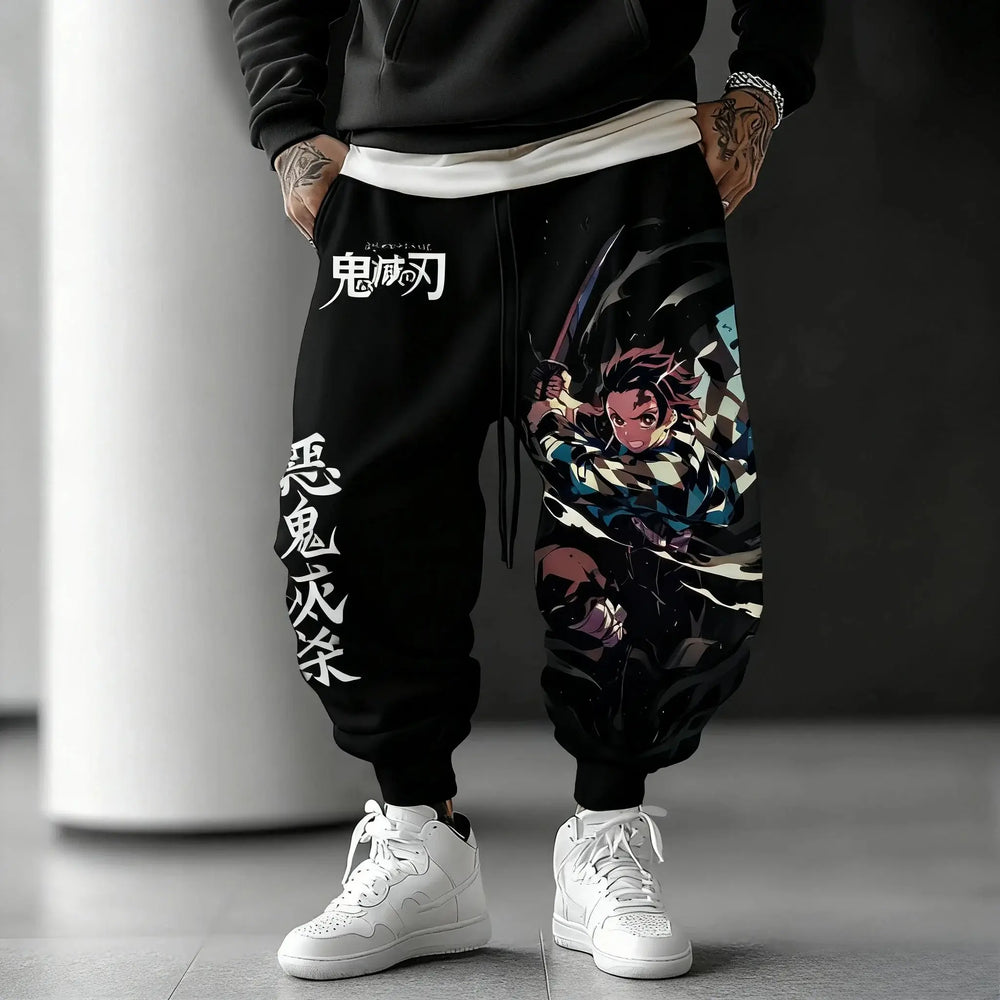 Demon Slayer Anime Men Sweatpants Y2K Streetwear (ONLINE ORDER ONLY)