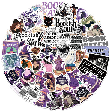Gothic Witch Stickers 10/30/50Pcs for Laptop, Skateboard, Luggage, Phone, DIY Decal (ONLINE ORDER ONLY)