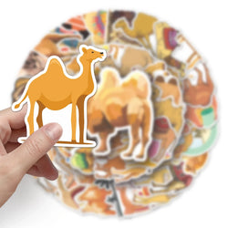 50Pcs Camel Cartoon Waterproof Vinyl Stickers for Skateboard Snowboard (ONLINE ORDER ONLY)