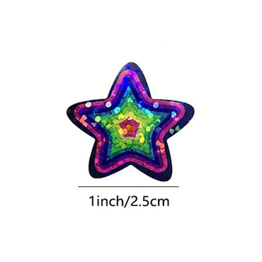 100-500pcs Color Star Sticker Birthday Wedding Gift Party Decor Seal Sticker Envelope Invitation Sticker Baking Label (ONLINE ORDER ONLY)