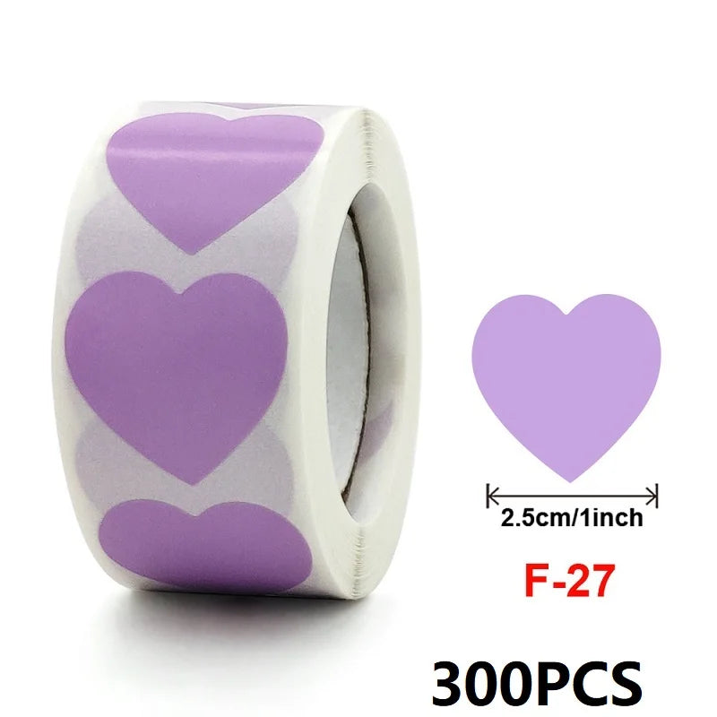 100-500PCS New Star Stickers Roll Small Packaging Pack Stickers Photocard Decor Heart Home Made Rolling Sticker TZ304 (ONLINE ORDER ONLY)