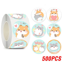 100-500pcs Lovely Animal Stickers Sealing Labels Reward Sticker For School Teacher Kids Stationery Sticker Gift Decor (ONLINE ORDER ONLY)