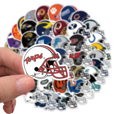 10/30/50PCS Rugby Hat Cartoon Stickers Waterproof notebook Luggage Suitcase Graffiti DIY Sticker kid toy (ONLINE ORDER ONLY)