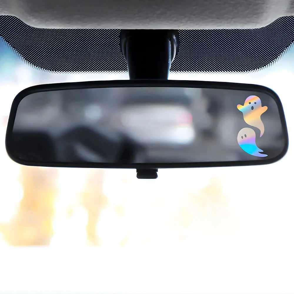 Cute Small Ghost for Car Sticker Interior Accessories Decoration Interior Rearview Mirror Anime Sticker Waterproof Vinyl Decals (ONLINE ORDER ONLY)