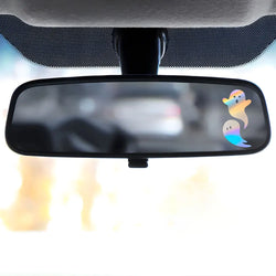 Cute Small Ghost for Car Sticker Interior Accessories Decoration Interior Rearview Mirror Anime Sticker Waterproof Vinyl Decals (ONLINE ORDER ONLY)