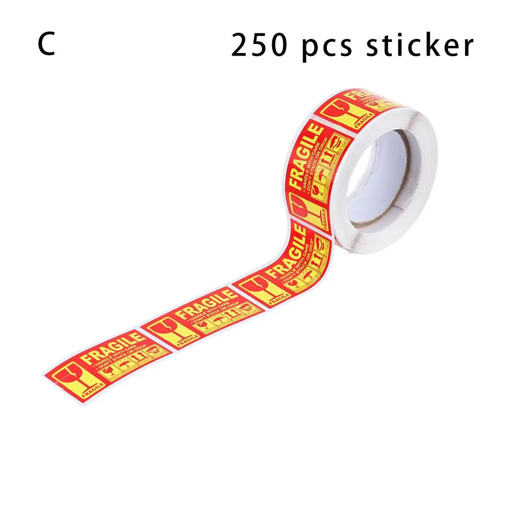 250Pcs/roll  Fragile Warning Label Stickers Please Handle With Care Keep Goods Care Shipping Express Adhesive Special Label (ONLINE ORDER ONLY)