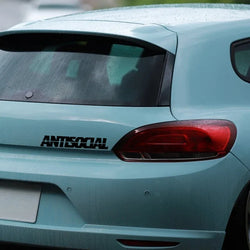 "ANTISOCIAL"Stickers,cool & funny stickers,Decoration for car truck Motorcycles  laptop (ONLINE ORDER ONLY)