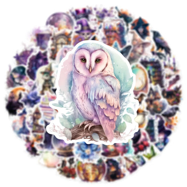 10/30/50PCS Gothic Style Witch Stickers Aesthetic Graffiti PVC Waterproof Phone Notebook Laptop Suitcase Kids Cartoon Decals Toy (ONLINE ORDER ONLY)