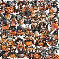 Retro Animal Graffiti Stickers - 10/30/50pcs for Laptop, Phone, Skateboard, Kids Toy Decor (Online Order Only)